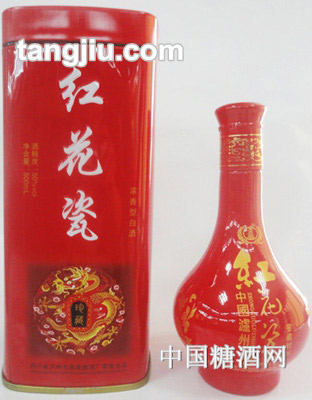 中國瀘州紅花瓶