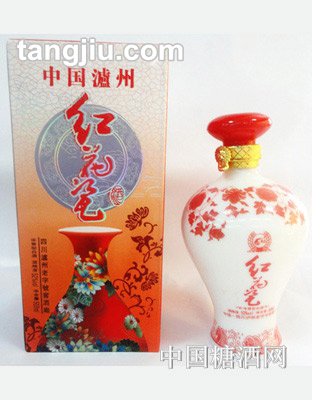 中國瀘州-紅花瓶52度