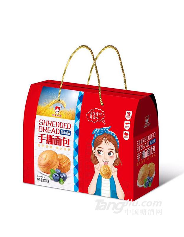 杰麥如家藍莓味手撕面包