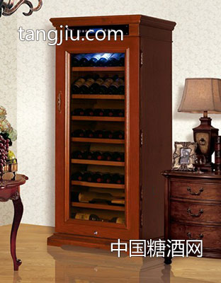 B-085新環球實木藝術酒柜-東莞市歐園酒窖設備