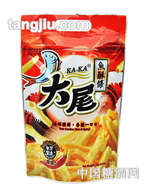 KA-KA大尾魚酥條辣味70g