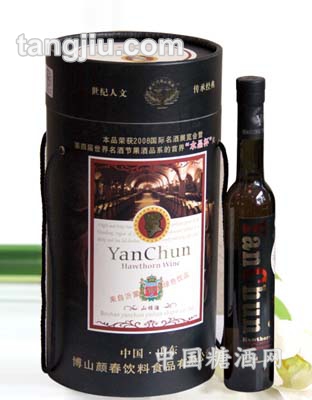 顏春紅山楂酒黑色罐裝