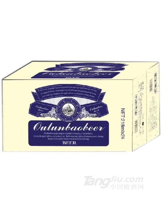 歐倫堡啤酒瓶裝(棕)白標-218mlx24