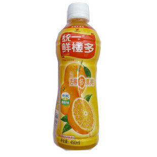 統一鮮橙多 450ml 15瓶/箱 19元