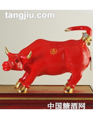 五糧液酒牛氣十足-紅紅火火2L