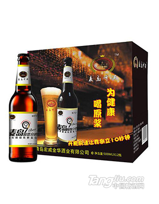 麥島啤酒原漿白啤500mlx12