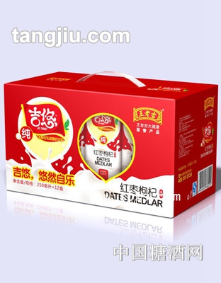 吉悠紅棗枸杞發酵型乳酸菌奶飲料250mlx12盒