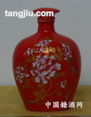 百慶酒神三斤紅梅瓶