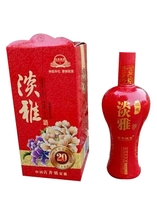 淡雅紅花20-白酒-亳州風百合酒業