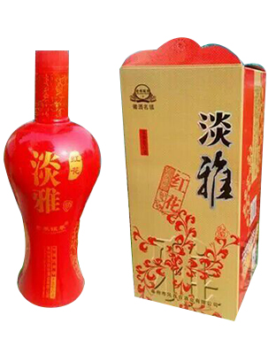 淡雅紅花-白酒-亳州風百合酒業