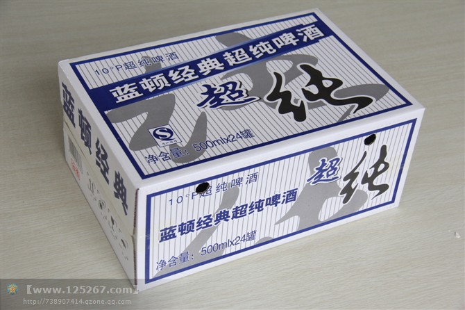 500ml藍(lán)頓超純啤酒外箱