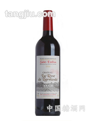法國拉美達(dá)玫瑰莊園干紅葡萄酒2008