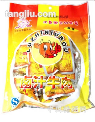 雙魚鹵汁牛肉粒真空包裝250克