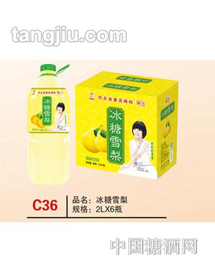 C36 品名:冰糖雪梨 規(guī)格:2Lx6瓶