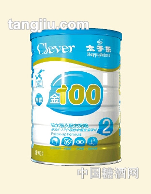 太子樂智聰金100系列較大配方奶粉(2階段)