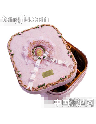 奧奇婚慶禮盒粉紅蕾絲型