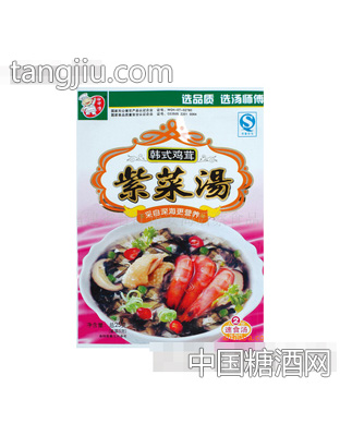 韓式雞茸營養(yǎng)速食紫菜湯