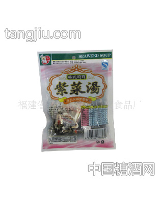 韓式雞茸營養(yǎng)速食紫菜湯反面