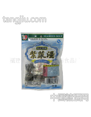 日式海味美味速食紫菜湯反面
