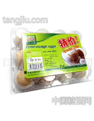 農家坊蘇北土雞蛋12枚