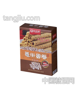 金品坊薏米蛋卷豎著