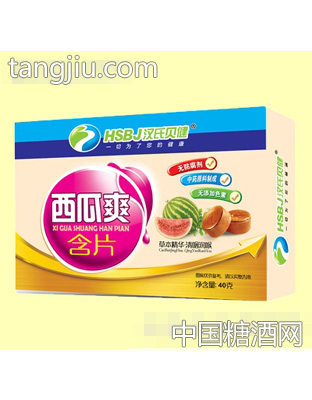 漢氏貝健西瓜爽含片40克