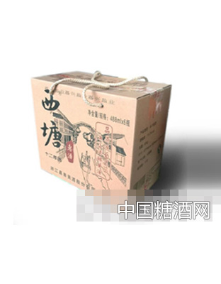 浙江嘉善西塘老酒12年陳黃酒488ML(箱)