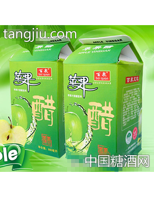 500ml屋頂盒百泉蘋果醋