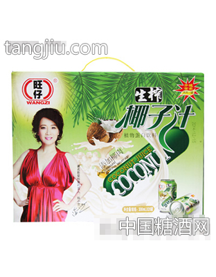 旺仔生榨椰子汁植物蛋白飲料300mlx12罐