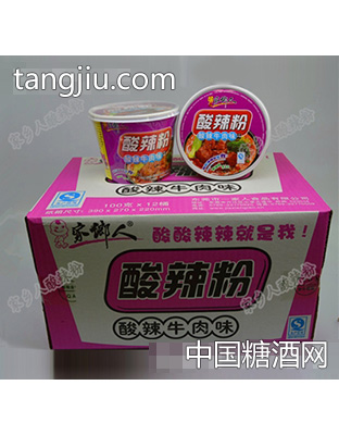 家鄉(xiāng)人酸辣粉酸辣牛肉味(箱)
