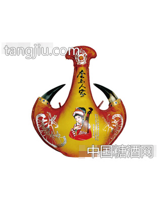 P01套馬人家奶酒三金昭君真牛角