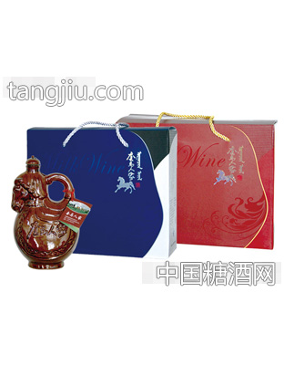 B11套馬人家酒雙馬瓷瓶