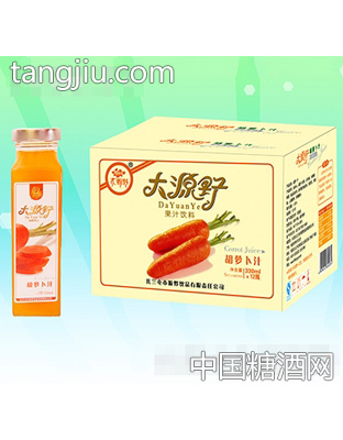 大源野果汁飲料胡蘿卜汁330mlx12瓶