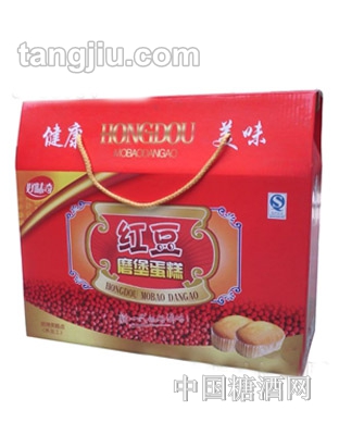 迎奉紅豆磨堡蛋糕