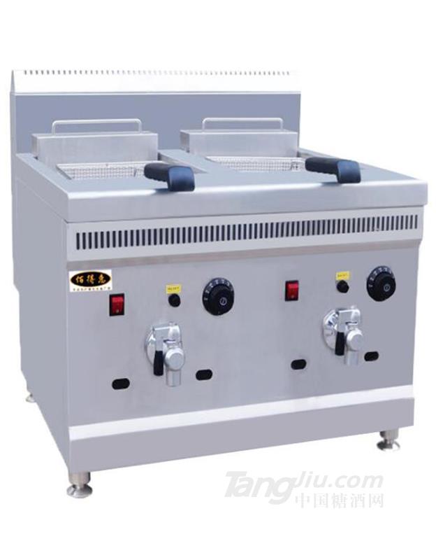 供應煤氣雙缸雙篩炸爐加工設備