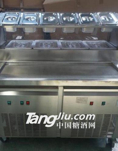 供應全自動雙鍋酸奶炒冰機專業加工設備	