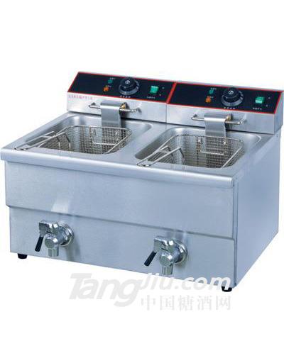 供應(yīng)雙缸雙篩電炸爐專業(yè)加工設(shè)備	