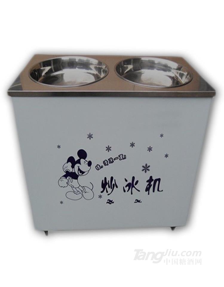 供應雙平鍋炒冰機專業加工設備	