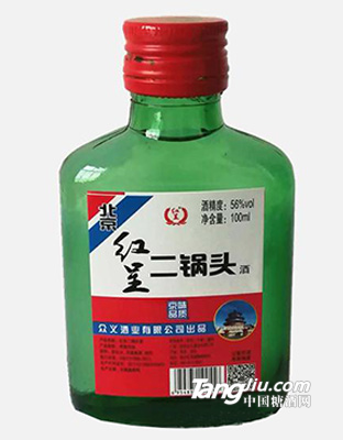 56°-紅呈二鍋頭酒-100ml